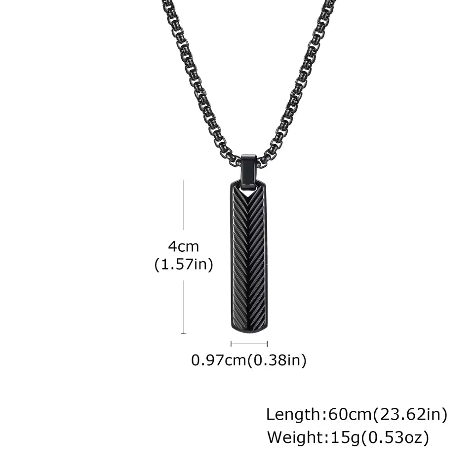 GUILD & CO - dark steel pendent for men
